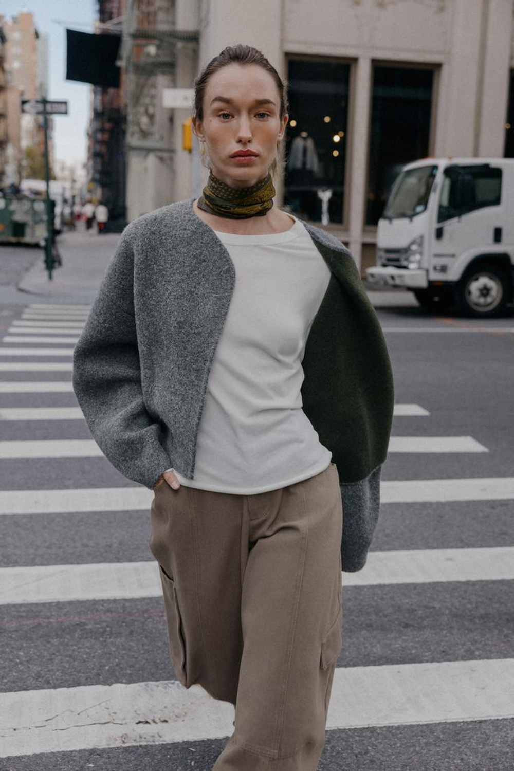 ZARA КАРДИГАН, СЕРЫЙ