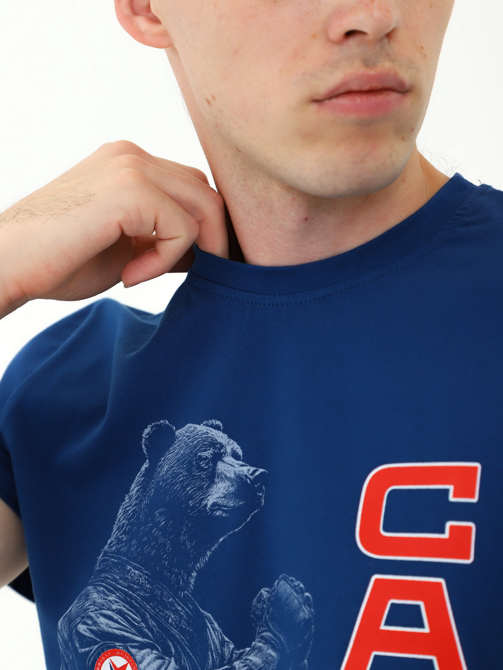 Футболка для САМБО синяя мод.4