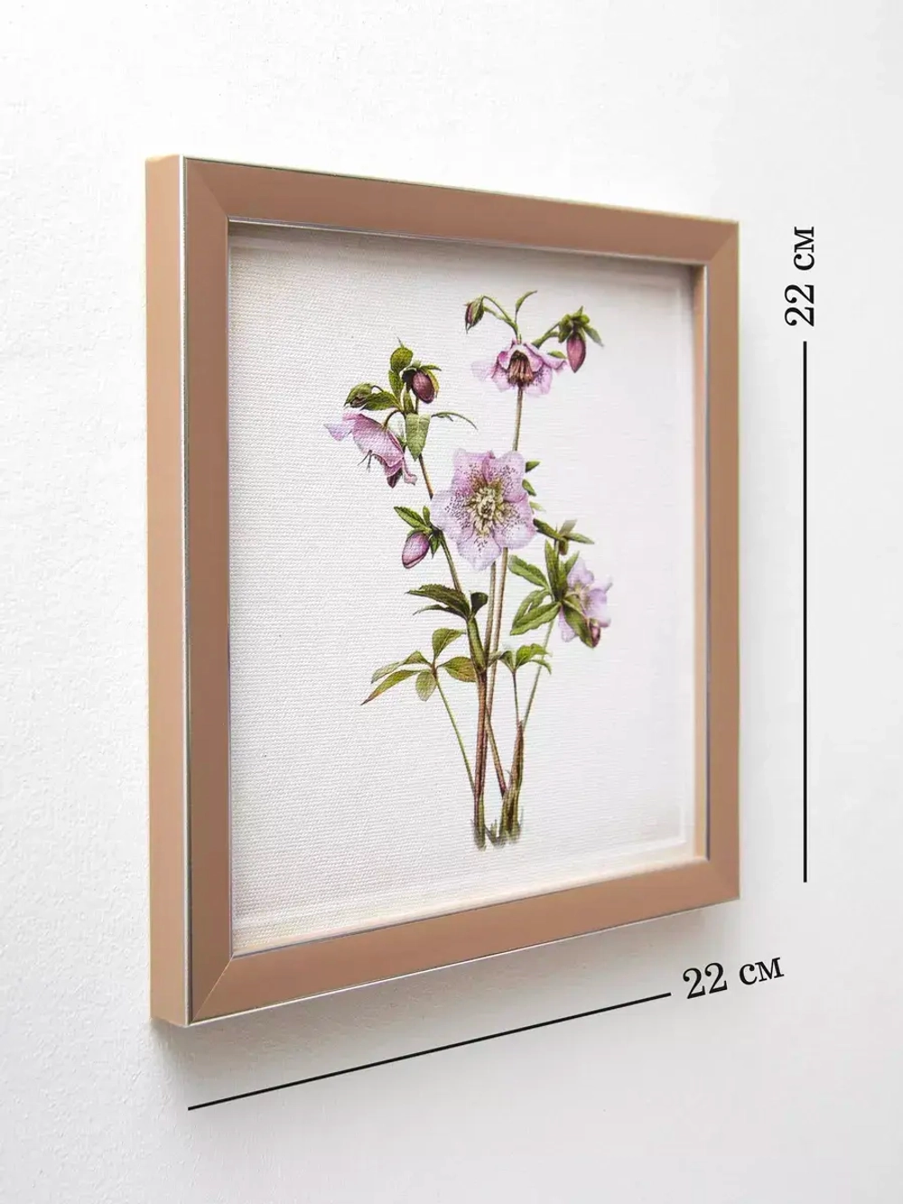 Картины на стену интерьерная на холсте 4 шт, 23*23 см