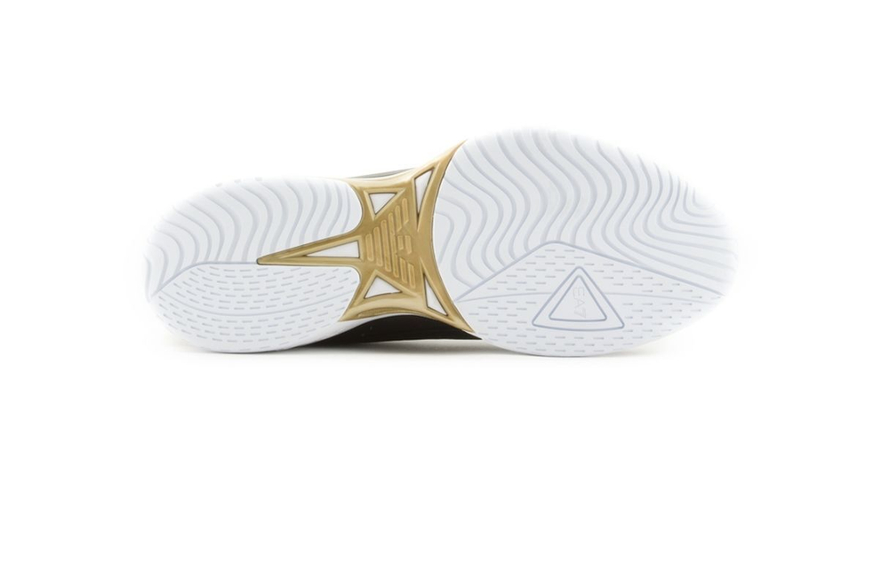 Женские теннисные кроссовки EA7 Unisex Woven Sneaker - black/gold/white