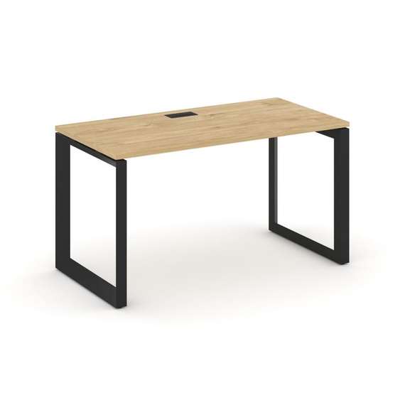 Style Project Стол письменный SN-59O.SP-003 Тиквуд Светлый/Металл Черный/Черный Заглушка 1380*600*75