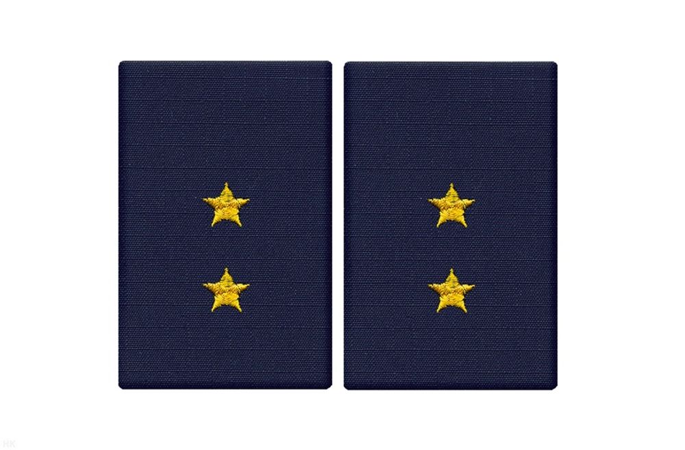 Фальшпогоны Полиция темно-синие вышитые прапорщик