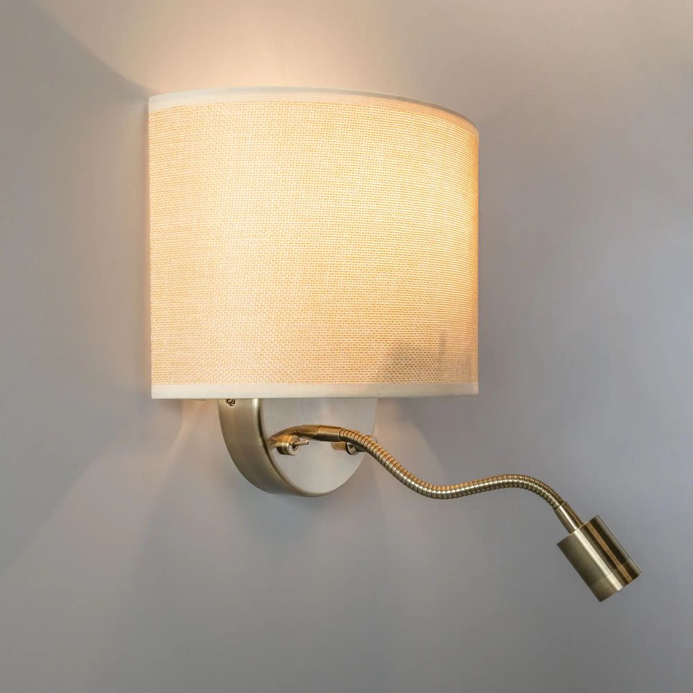 Citilux Декарт CL704306 Бра с бежевым абажуром и диммером