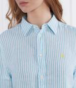 Льняная рубашка POLO RALPH LAUREN - голубой(211910644)