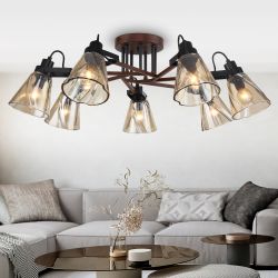 Люстра Rivoli Clarissa 5098-307 7 х Е14 40 Вт лофт - кантри | Rivoli