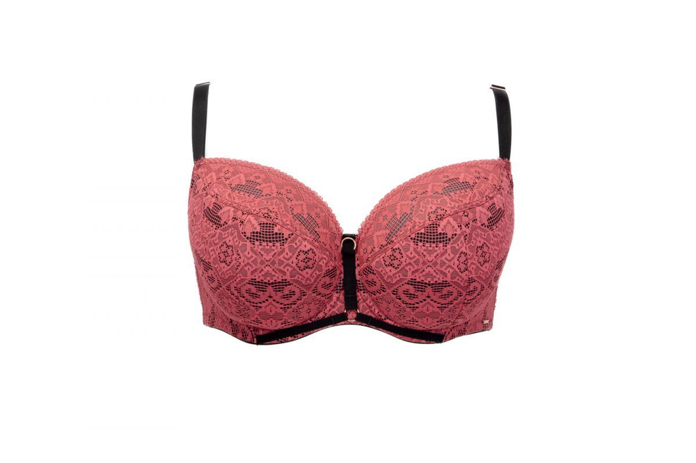 Роскошный бюстгальтер-балконет Goji (Размер: 85D) (Цвет: розовый)
