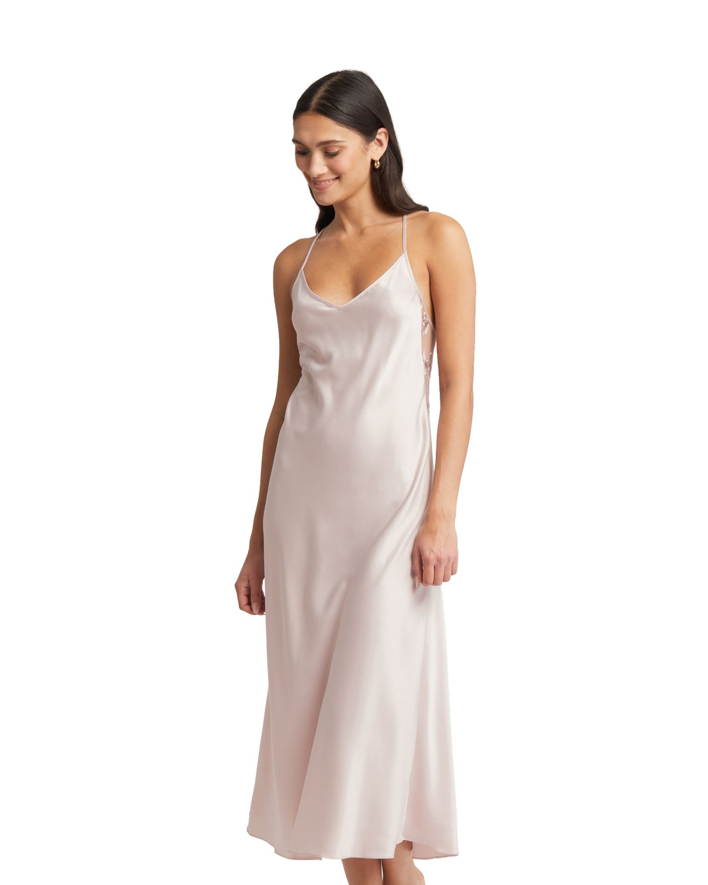 ночная сорочка из шармёза Rya Collection Stunning пыльная роза