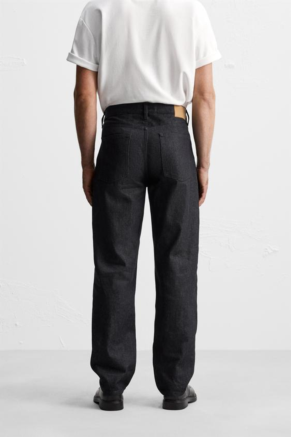 ZARA ДЖИНСЫ STRAIGHT-LEG, МОРСКОЙ СИНИЙ