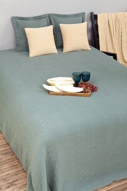 Покрывало 190x210 Luxberry Зефир зеленое Португалия