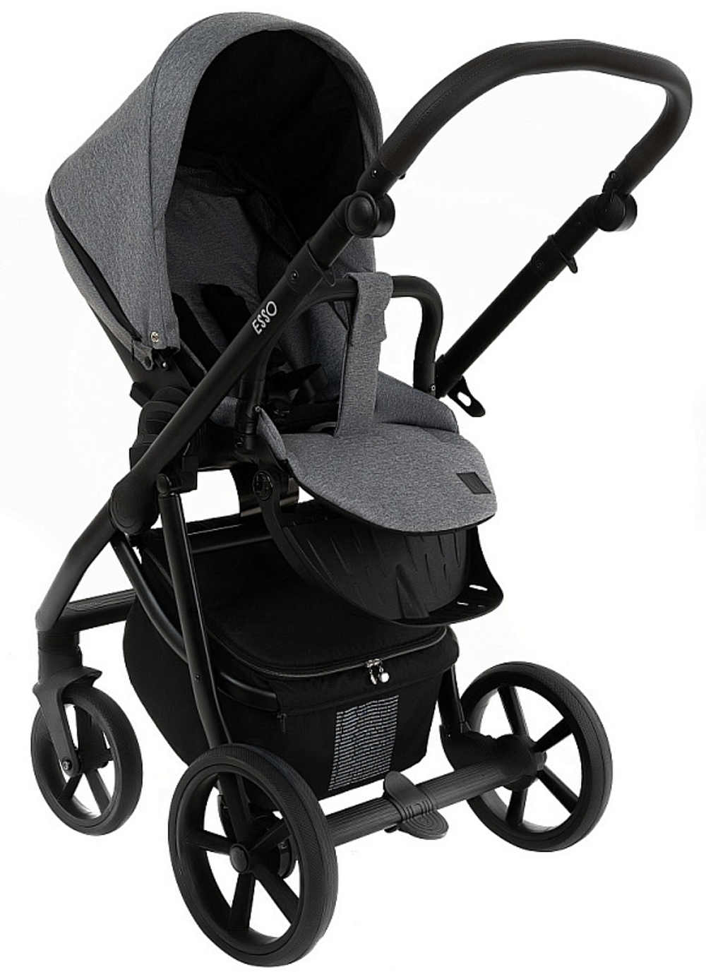 Детская коляска Roan Esso 2025 2 в 1 ESS114/1 Grey/Black