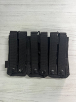 Подсумок тройной для 6 магазинов черный