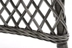 "Эспрессо" плетеный круглый стол, диаметр 118 см, цвет графит