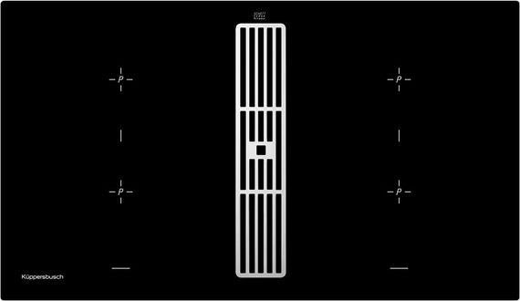 Индукционная стеклокерамич. панель Kuppersbusch KMI 9850.0 SR Silver Chrome