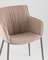 Стул Твигги велюр бежевый, каркас бежево-серый