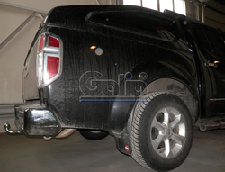 Фаркоп оцинкованный Galia N052C для Nissan Navara D40 2005-(паспорт и сертификат в комплекте)(без электрики)