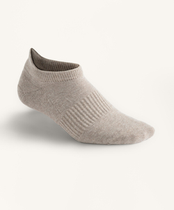 OYSHO Три пары спортивных носков-сникеров с язычком из смесового хлопка, коричневый меланж