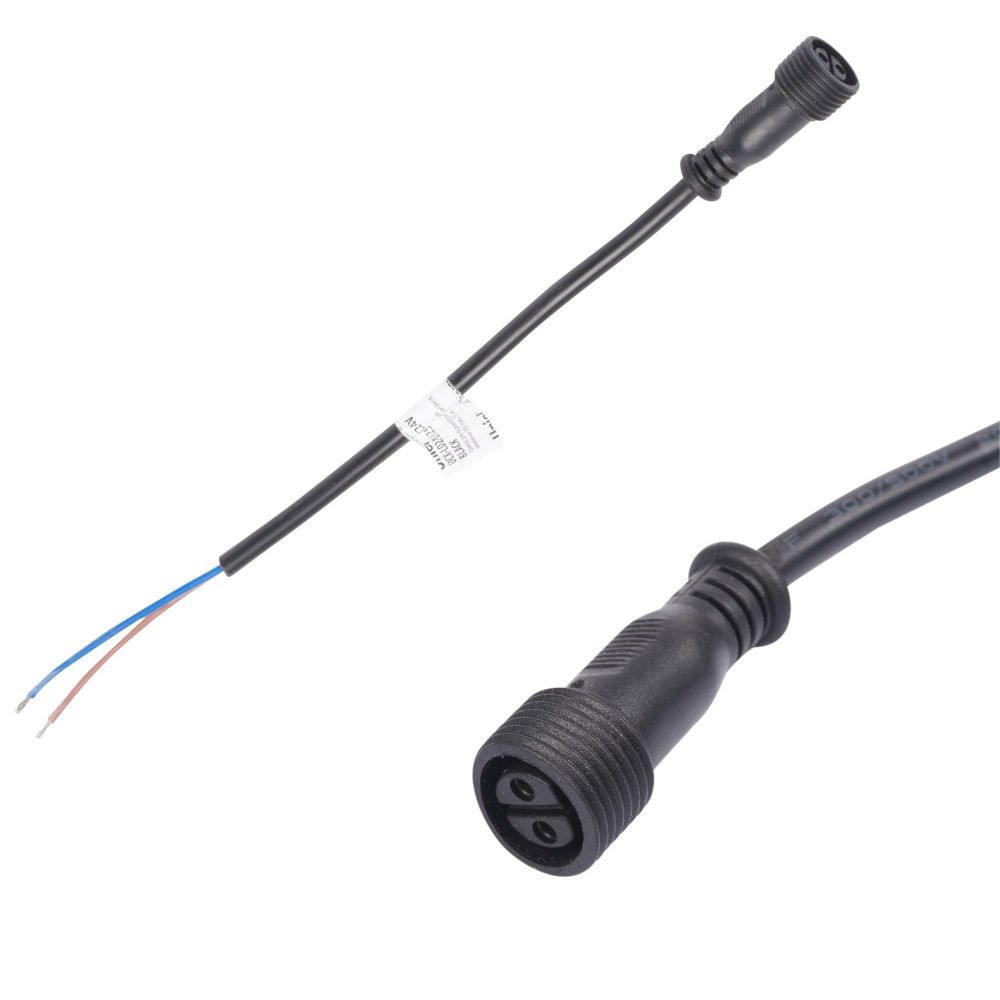 UCX-LC2/L52-0.25M DC24V BLACK Провод 25 см для подключения прожекторов линейных 24V серии L52, L53 к контроллеру. Разъем мама. TM Uniel
