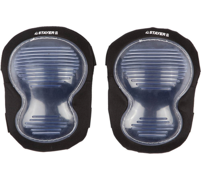 STAYER MASTER двойная пластиковая накладка, противоскользящая поверхность, наколенники защитные (11199)