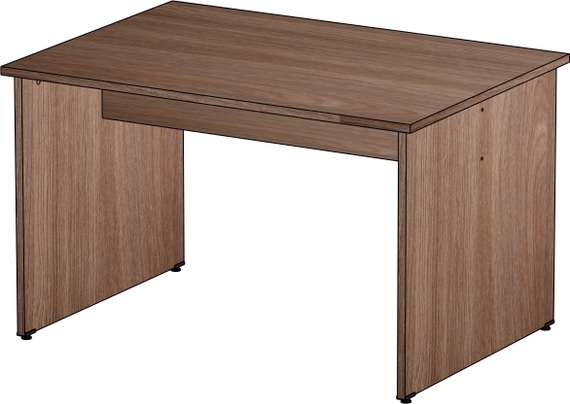 Стол руководителя приставной Стандарт-Pro ясень шимо темный