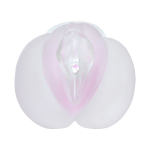 Прозрачный реалистичный мастурбатор 14см ToyFa Juicy Pussy Crystal Rose 894001