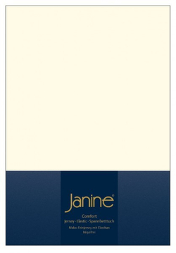 Простыня на резинке 180-200x200 Janine Elastic-Jersey 5002 светлые сливки