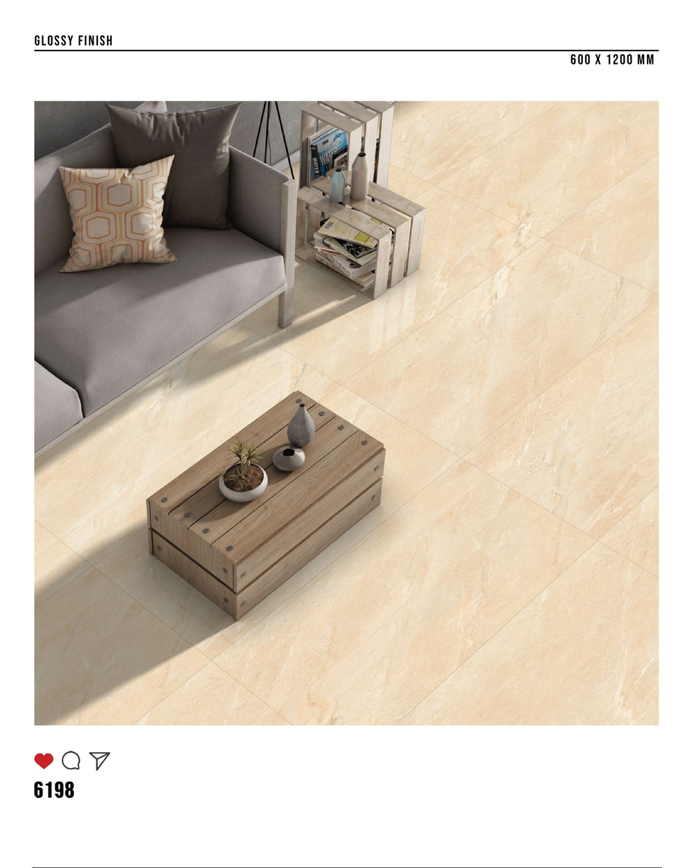 Керамогранит glossy №2 60х120, 6198