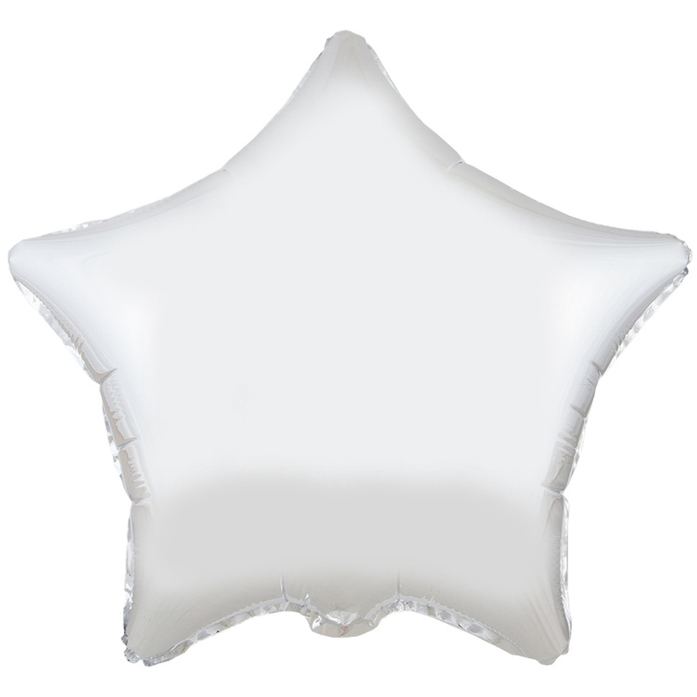 Шар фольгированный Звезда 45 см (Серебряный)