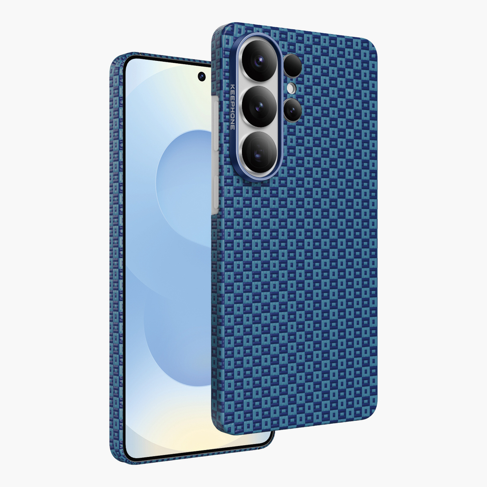 Чехол для Samsung S26 Ultra KEEPHONE KEVILAR ANKORA MAGSAFECASE BLUE