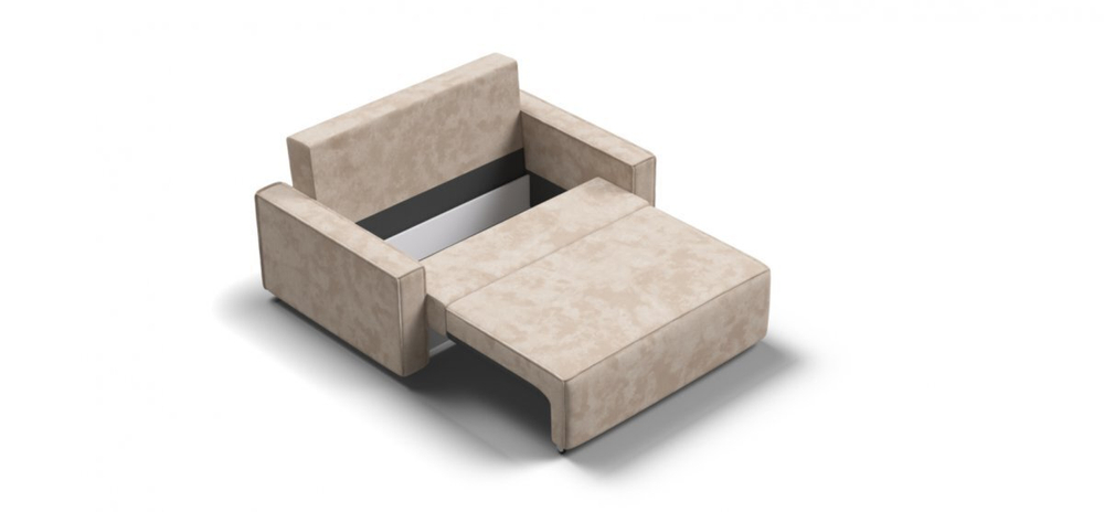 Диван Норд двухместный Велюр Алькантара пепел