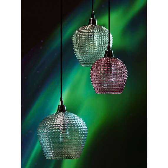 Светильник подвесной каскадный aurora, D50 см, сливовый/серый/прозрачный