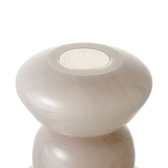 Ваза riverstone, 25 см, жемчужно-серая