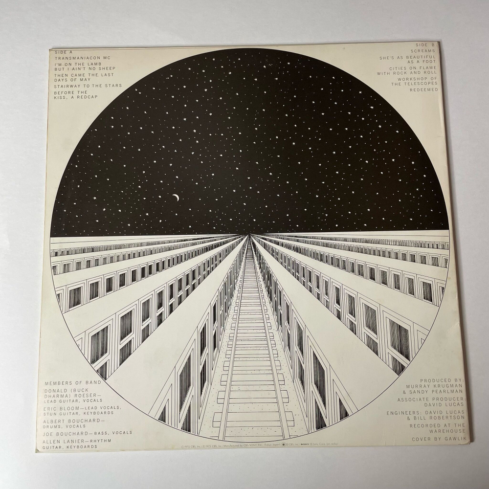 Винтажная виниловая пластинка LP Blue Oyster Cult (Japan 1975) (No Obi) Transmaniacon MC