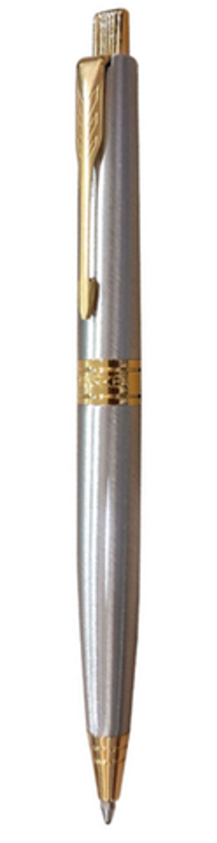 Parker Aster Brushed Metal GT шариковая ручка, M, подарочная упаковка