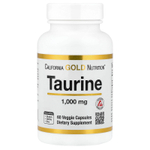 California Gold Nutrition, таурин, 1000 мг, 60 растительных капсул