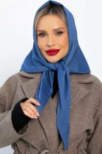 Косынка с отворотом (пепельно-синяя) КО21-23М LT Collection