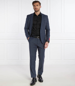 Кожаные дерби iker_derb_ltap HUGO - черный(50517189)