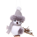 Фигурка «Зимняя птичка» 12 см, серебро