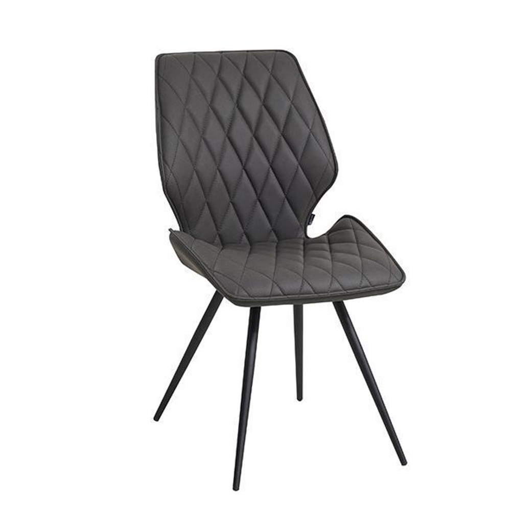 Стул LA ALTA OSTIN велюр шоколад, каркас круглый черный