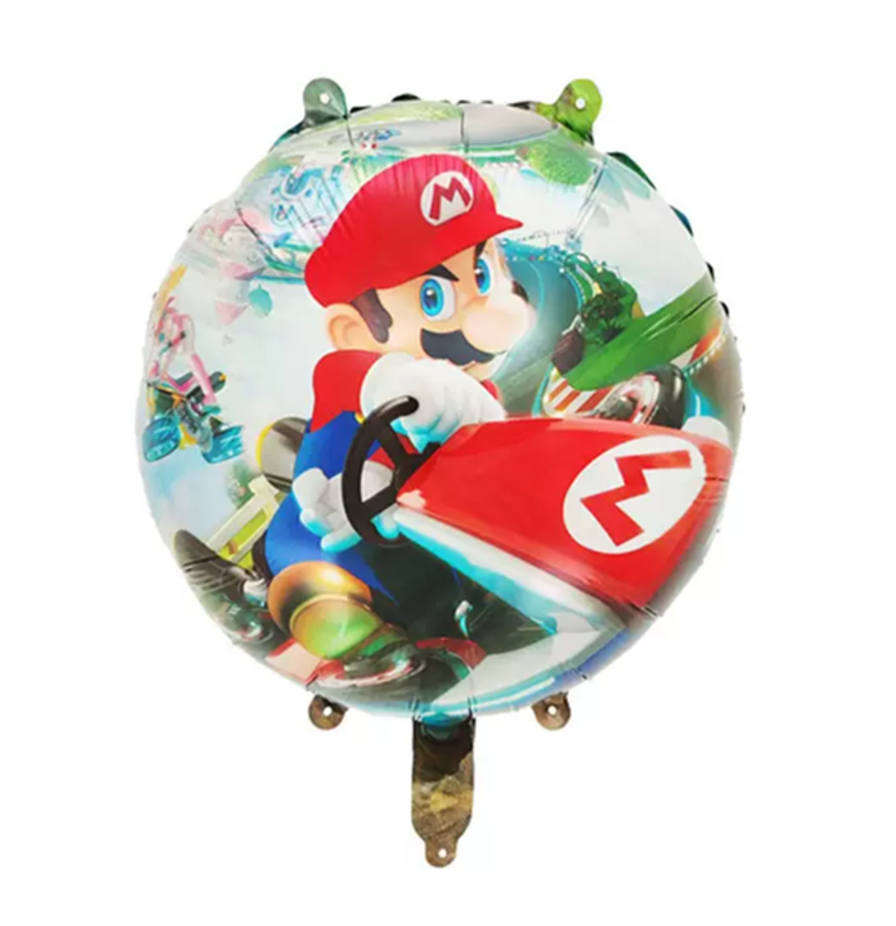 Фольгированный шарик "Марио с машиной" (32)10