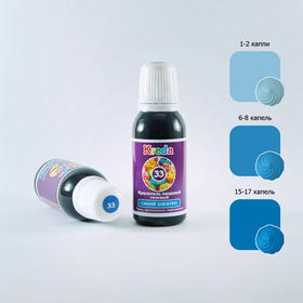 Краситель гелевый концентрат Синий электро 20 г Kreda-Bio