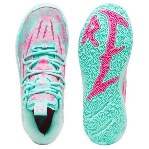 PUMA MB.03 Баскетбольные кроссовки MID Топ Синий красный Мужские