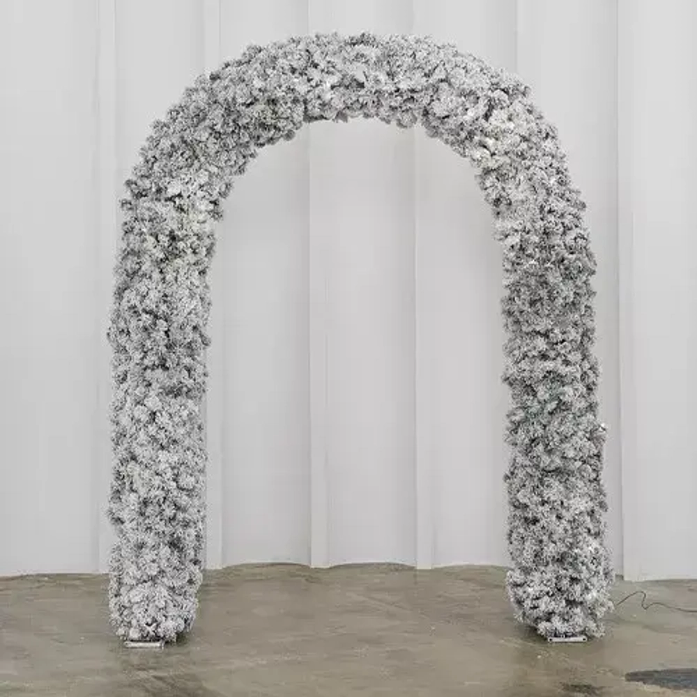 Хвойная арка Карельская 240*160 см. заснеженная, ПВХ, ЕлкиТорг (28010)