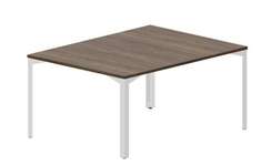 Составной стол на 2 рабочих места 118х156,6х75см, без отверстий