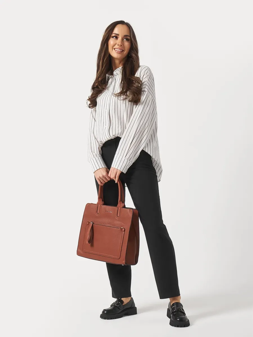 Сумка через плече большая квадратная А4