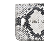 Balenciaga Calfskin Card Holder Women"s Black White