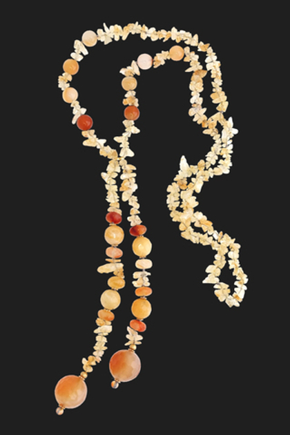 Колье из цитрина (а-1208)