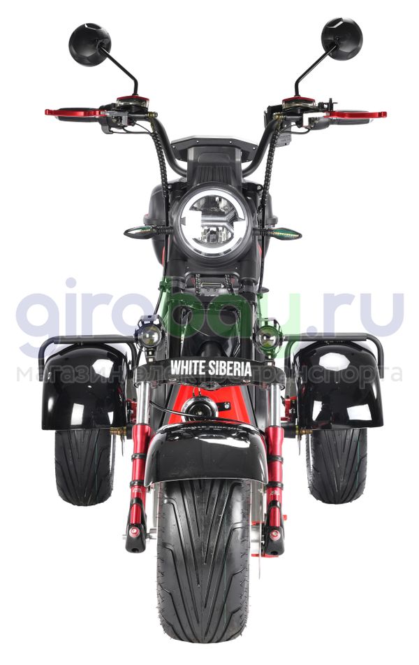 Электроскутер WHITE SIBERIA PRO TRIKE 3000W (Черный)