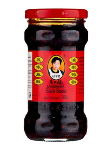 Соус Lao Gan Ma из черных соевых бобов и чили, 280 г