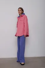 Куртка-рубашка Alexandra Talalay стёганая AW015 розовато-лиловая