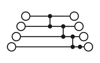 1336409 - PT 2,5-4PV BU - Многоярусный клеммный модуль